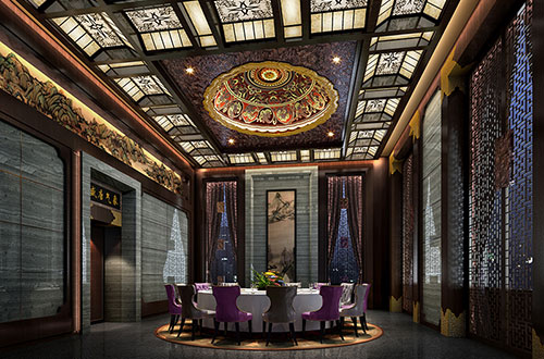 拉萨低调奢华的新中式酒店设计效果图